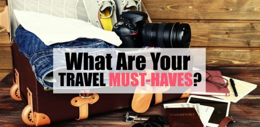 Travel must haves for women on a quick over night trip.